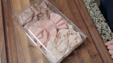 Pikanty interior loaded with three bacon packs demonstrating large capacity
