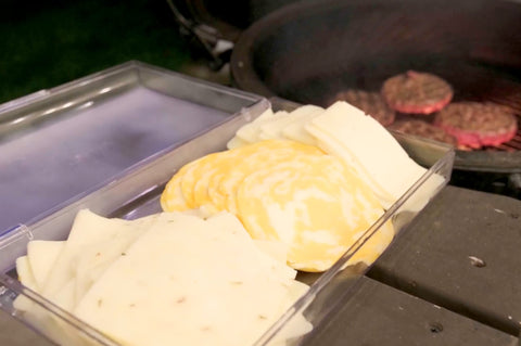 Pikanty on kitchen counter with sliced meats and cheese showing meal prep convenience