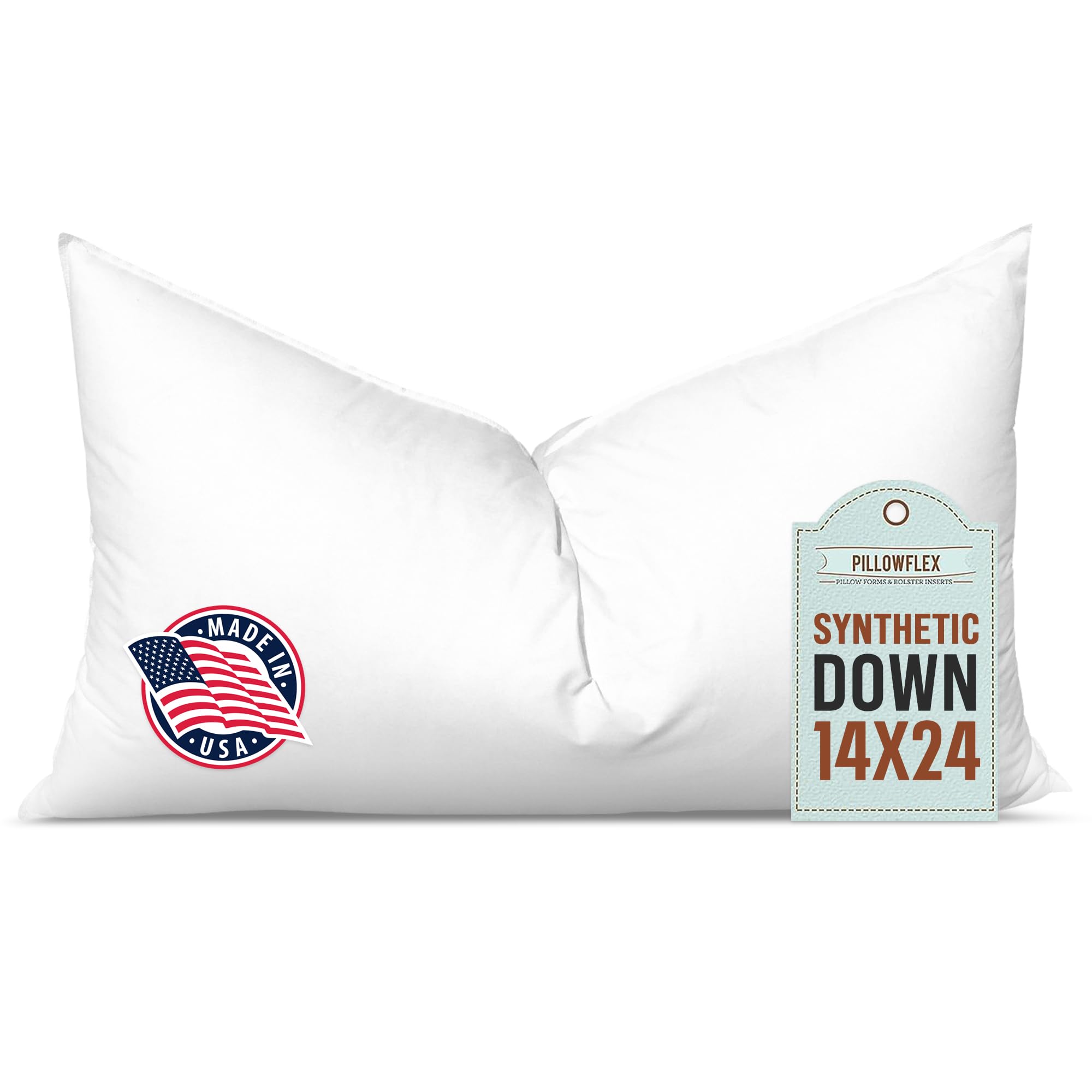 Pillowflex front packaging showing size and plush look for easy selection