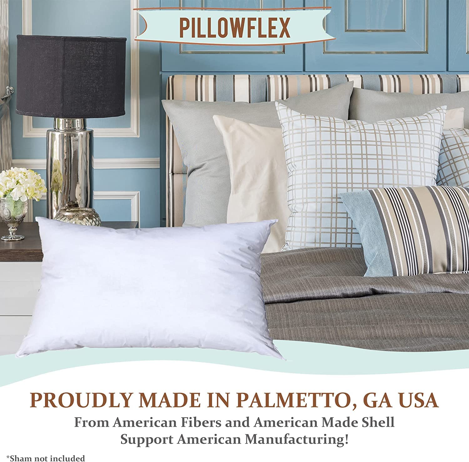 Pillowflex insert inside decorative cover on sofa adding full elegant look benefit