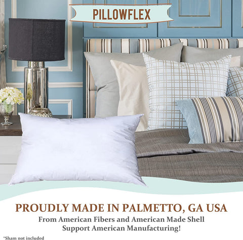 Pillowflex insert inside decorative cover on sofa adding full elegant look benefit