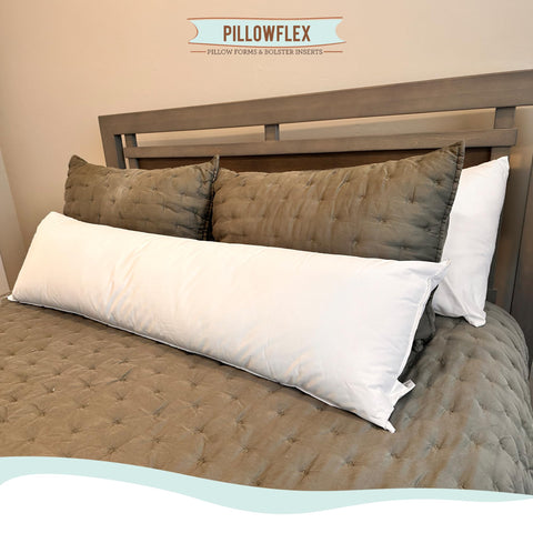 Pillowflex in a bedroom lifestyle shot showing decorative versatility