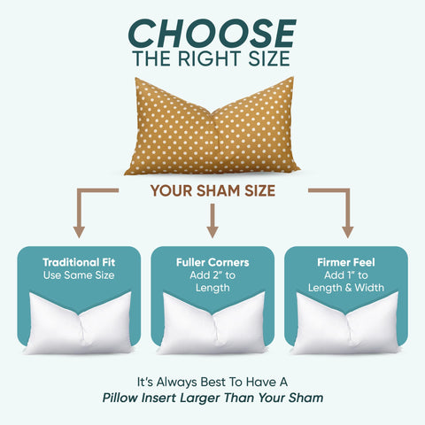 Pillowflex side profile showing loft and support ideal for shams and accent cushions