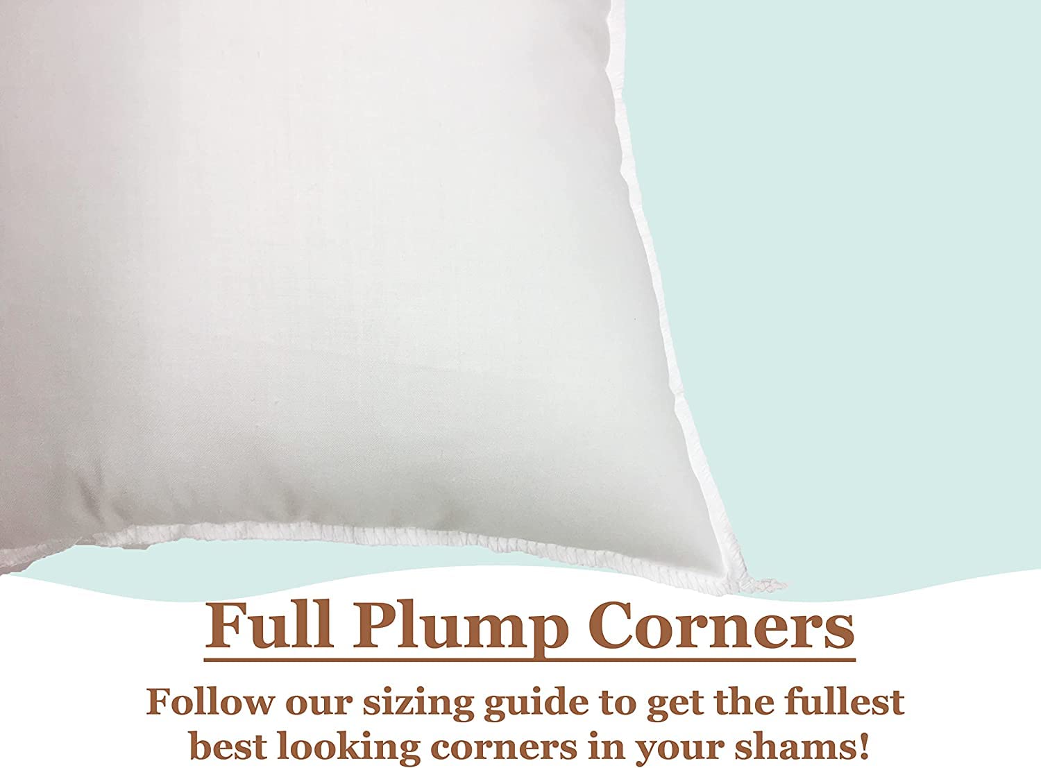 Pillowflex next to ruler showing accurate 15x15 size for correct fit