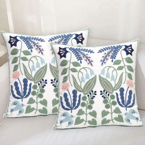 Pilmandu close-up of embroidery stitches, highlights durable stitched detail and tactile appeal
