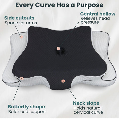 piluxx breathable cover texture promoting cooler sleep