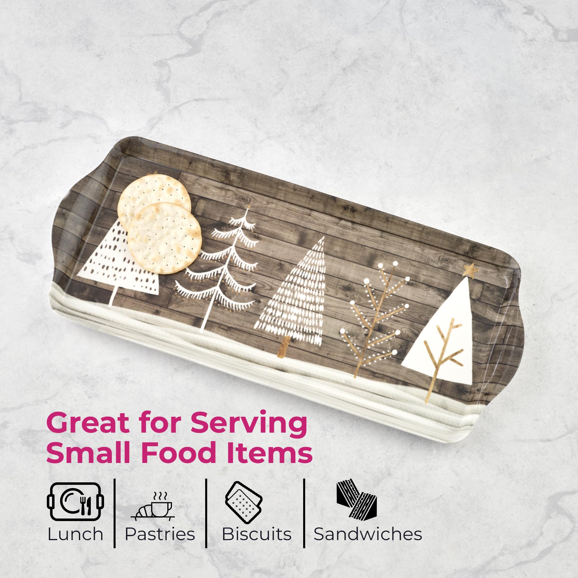Pimpernel tray underside label and construction, reveals sturdy melamine build