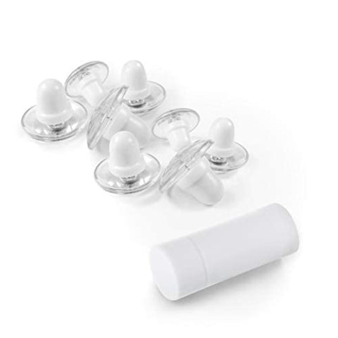 Pinion Pins front packaging showing 16 clear fasteners and magnetic key for secure bedding