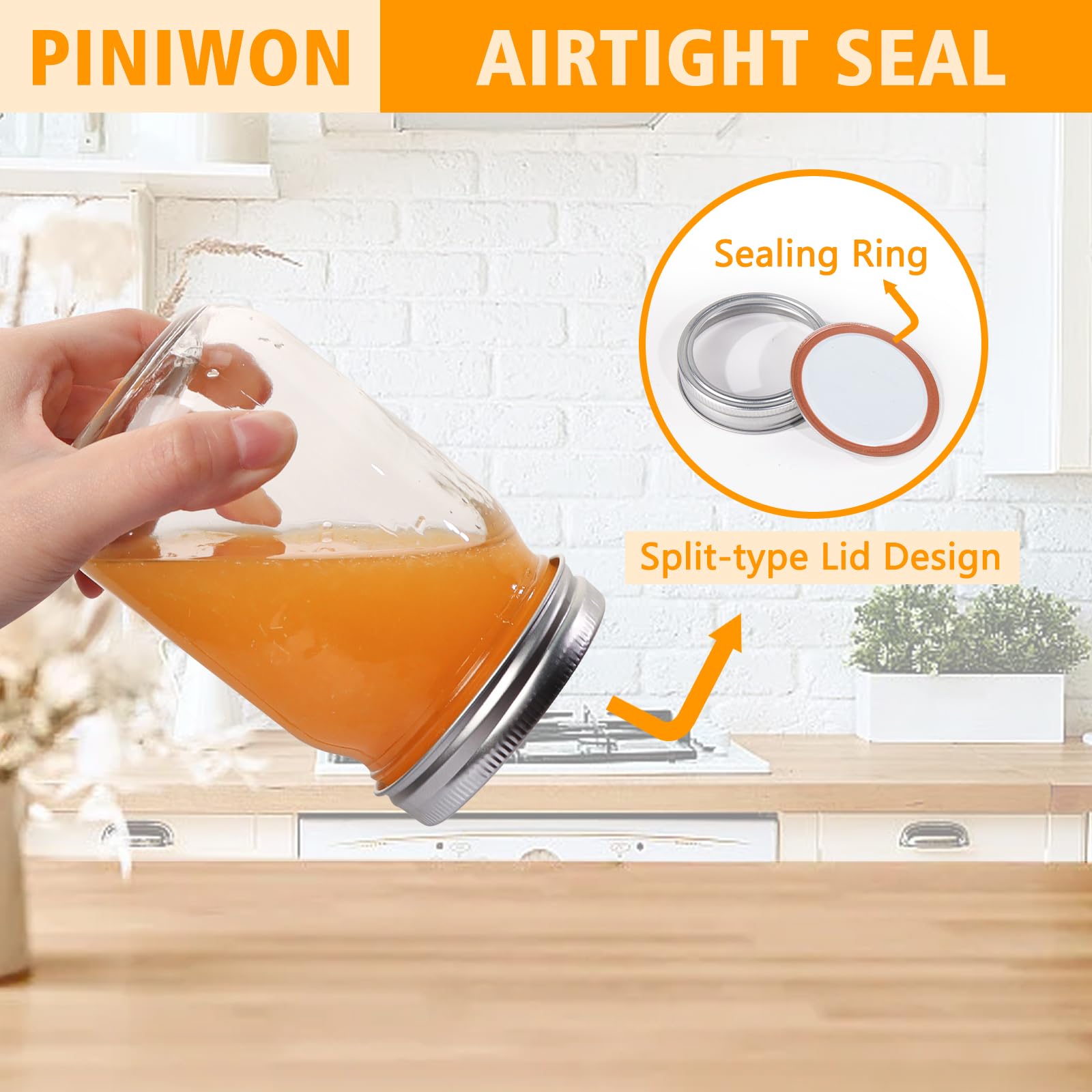PINIWON clear glass texture detail showing durable food-grade material