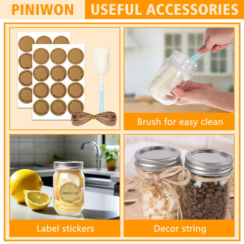 PINIWON jar in use with overnight oats illustrating portion convenience