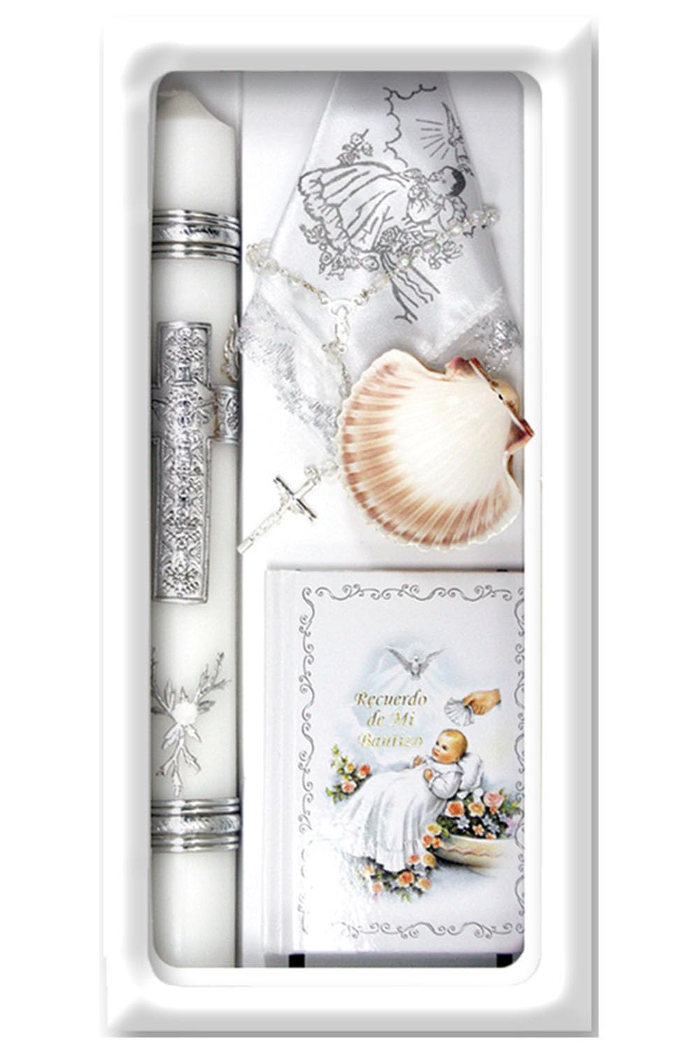 Pink Princess front packaging view showing complete baptism set and gift presentation