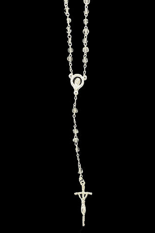 Pink Princess rosary and 3-inch shell detail, coordinated set elements for ritual use