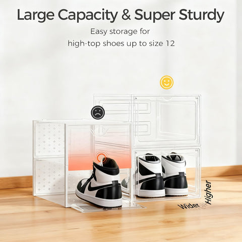 Pinkpum stacked boxes side profile demonstrating sturdy stability