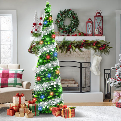 Pinkswan collapsed tree folded flat for compact storage and easy transport