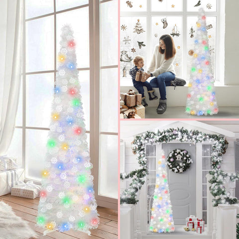 Pinkswan tree folded compact for storage offering convenient offseason packing