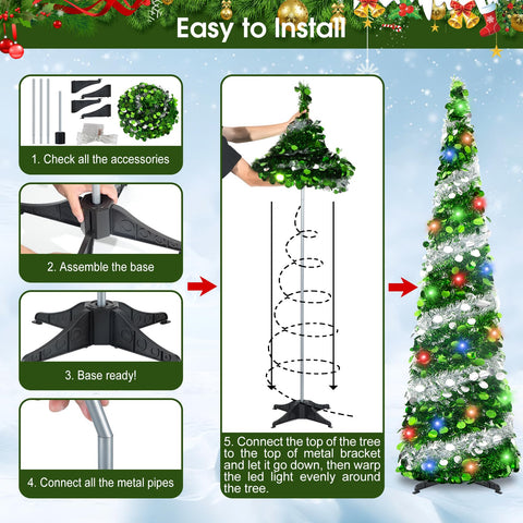 Pinkswan 5ft tree next to sofa to show scale and small-footprint suitability