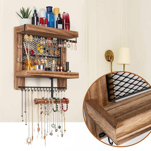 Pinzoveco T-shaped bracelet stand detail for neat bracelet organization
