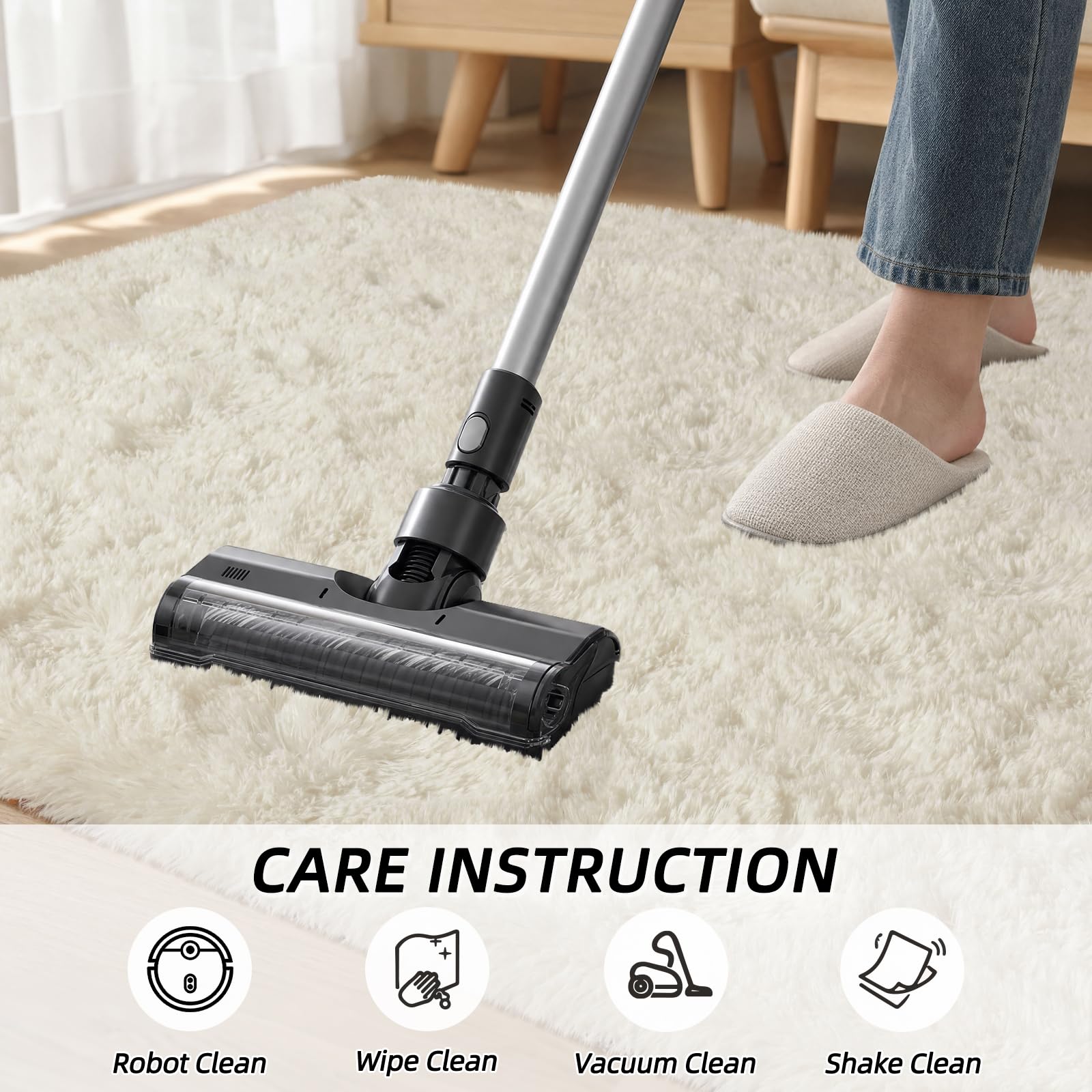 PIPABOBO rolled vacuum-packed rug ready to unpack, convenient shipping benefit