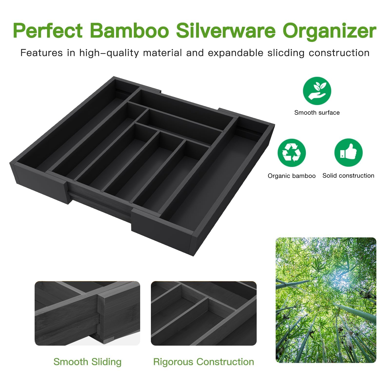 Pipishell installed in drawer saving space and keeping cutlery tidy and accessible