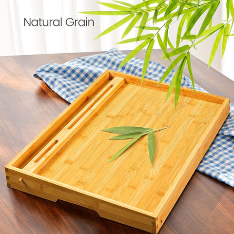 Pipishell tray styled with breakfast setting to show practical everyday use