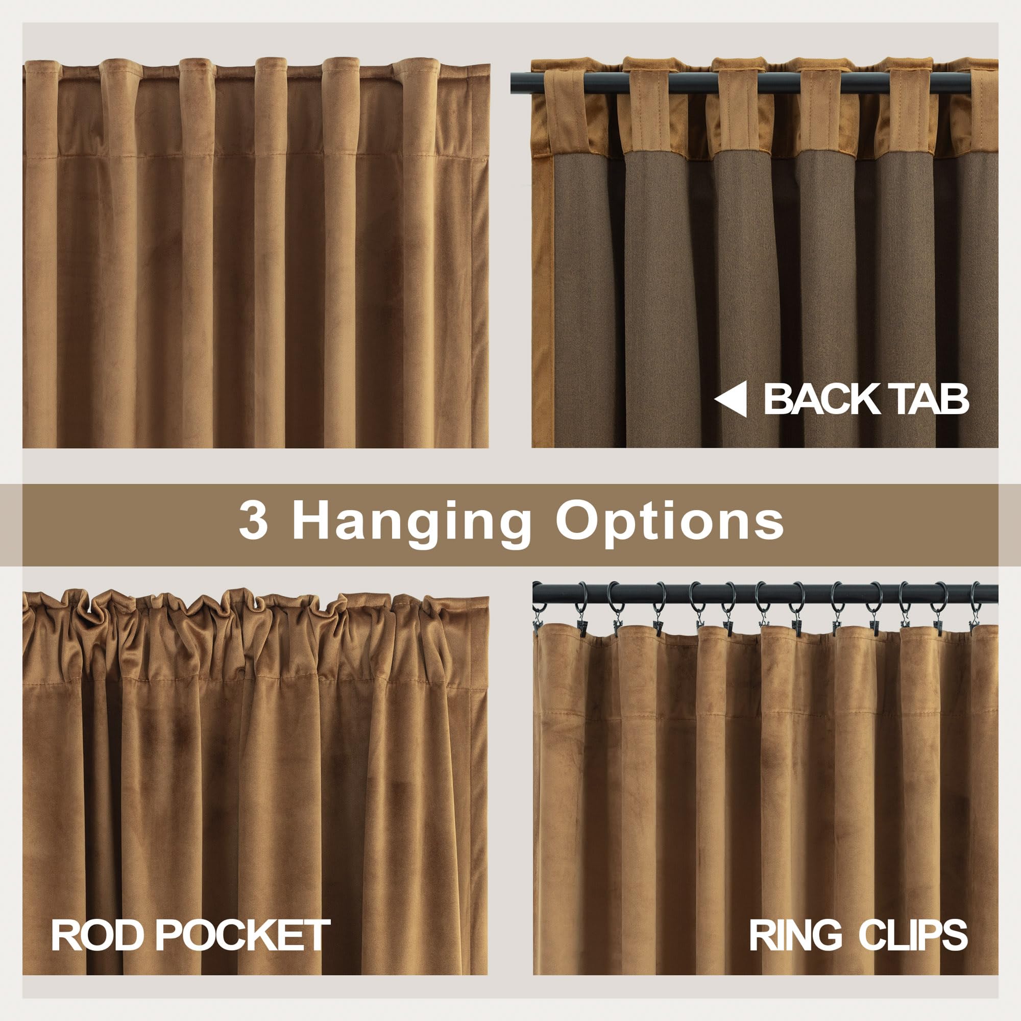 Pitalk rod pocket detail with 3-inch pocket for classic drape and easy installation