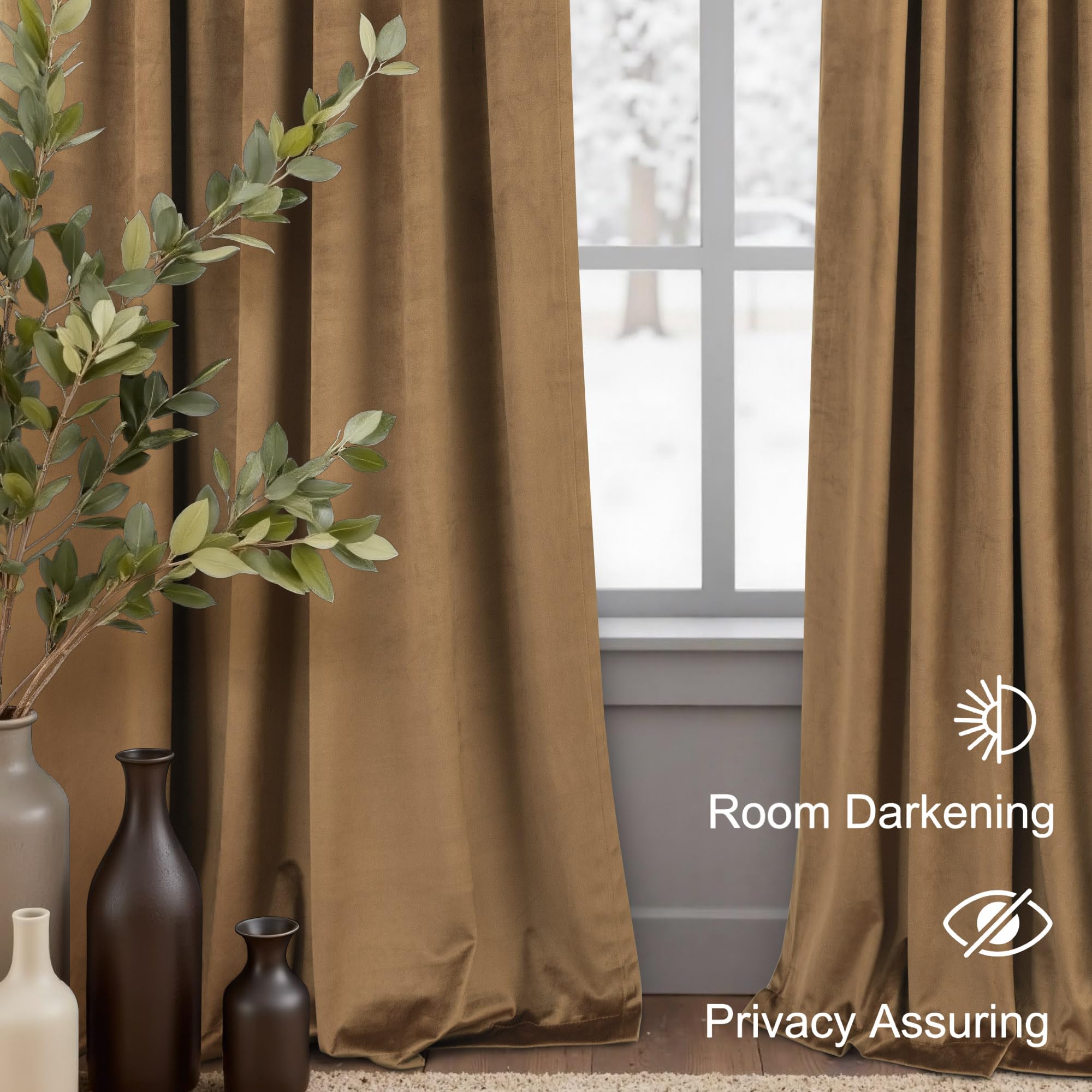 Pitalk curtains in living room scene adding warmth, style, and softened daylight