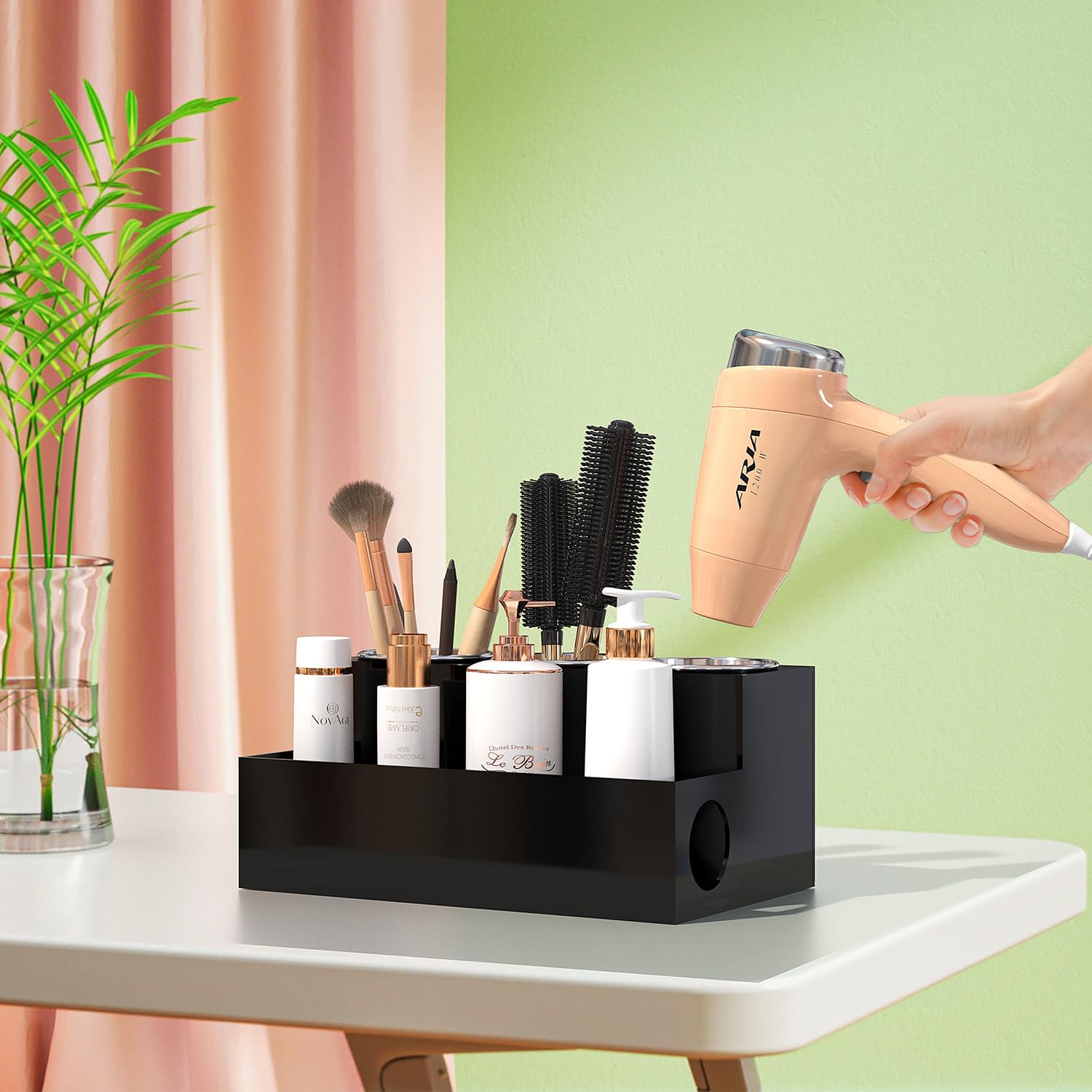 PITBVO lifestyle vanity setup creating a neat polished beauty station