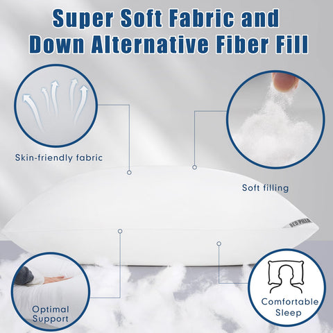 Piwaal microfiber fill detail, demonstrates resilient plush loft