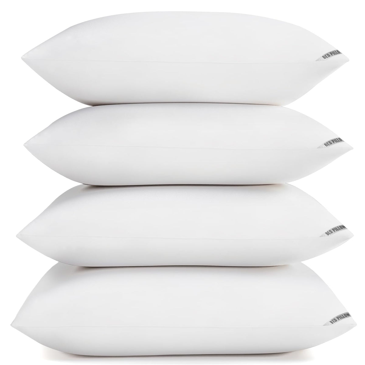 Piwaal front packaging showing four pillows, highlights hotel-style comfort