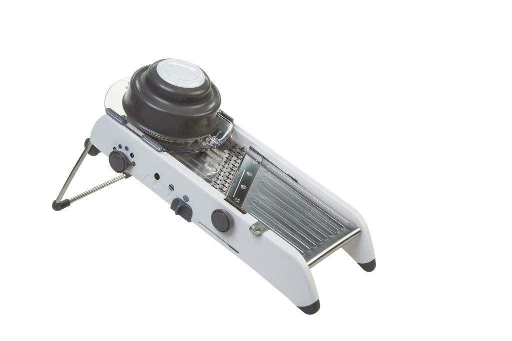 PL8 front view showing extra-wide stainless deck for faster slicing