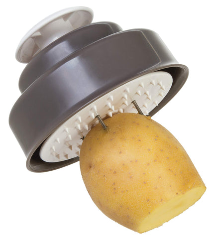 PL8 next to chef knife to show compact size and professional performance