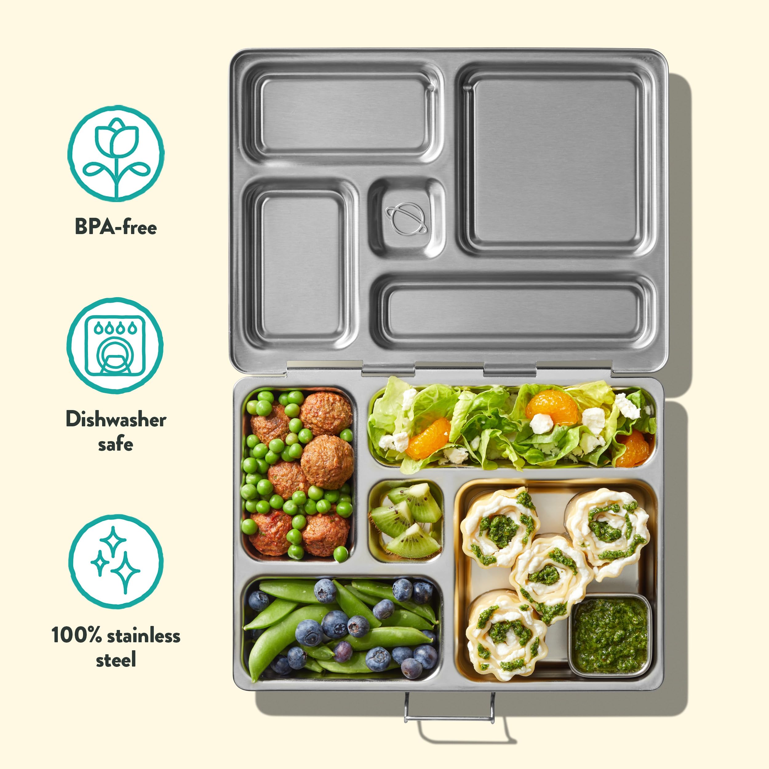 PlanetBox insulated lunch bag exterior made from recycled polyester for easy transport