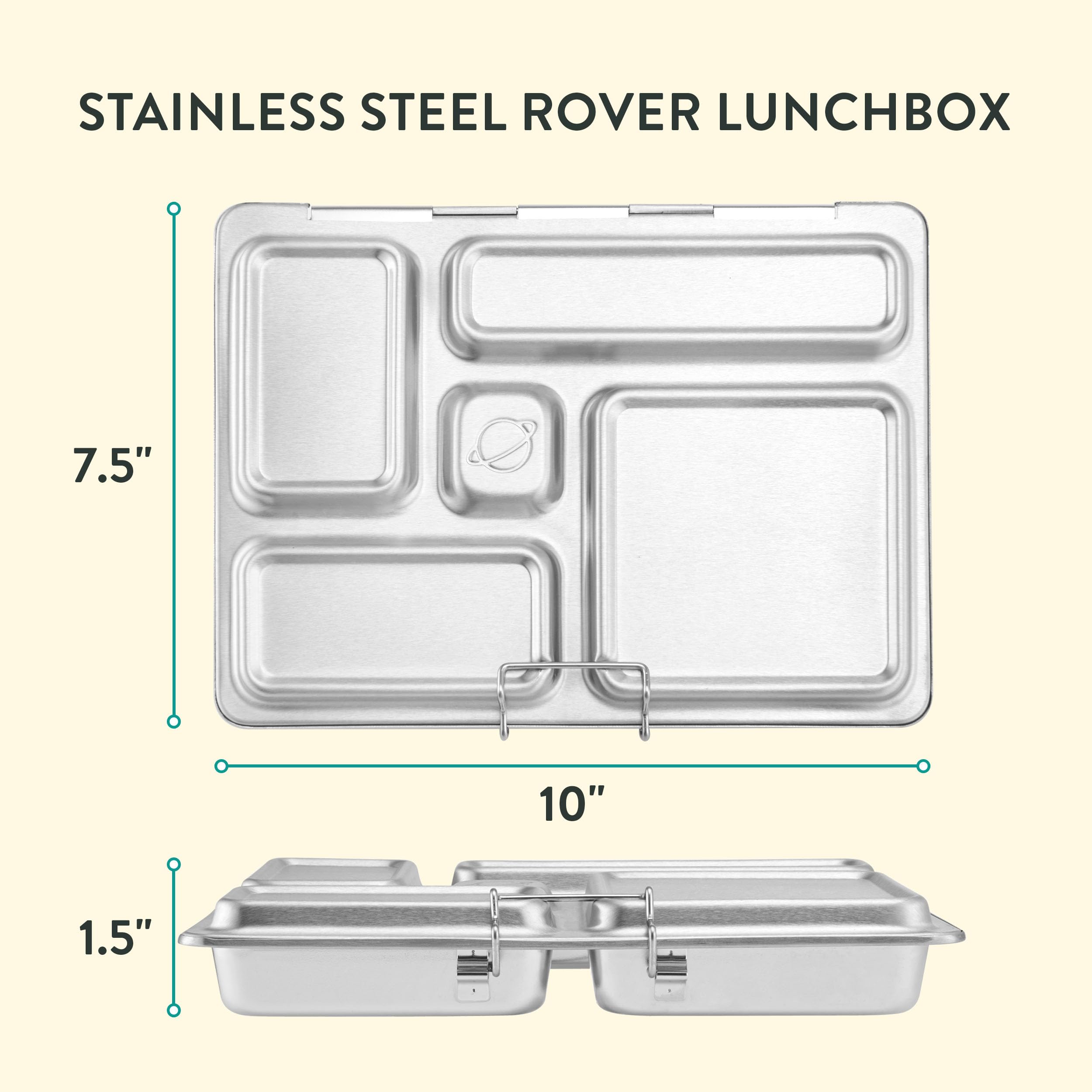 PlanetBox Rover leakproof dipper close-up showing silicone seal for no-spill benefit