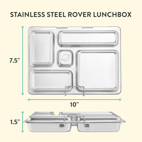 PlanetBox Rover leakproof dipper close-up showing silicone seal for no-spill benefit