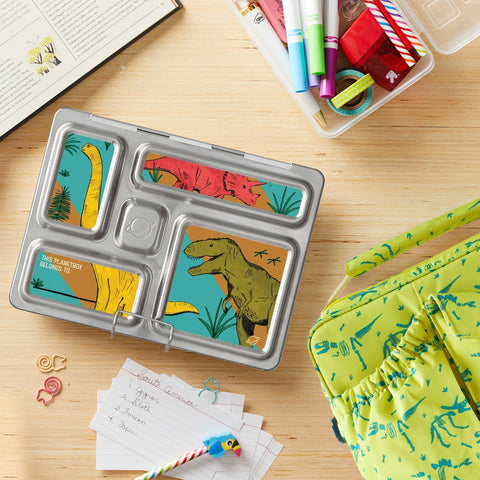 PlanetBox Rover open compartments display five sections for balanced meals benefit
