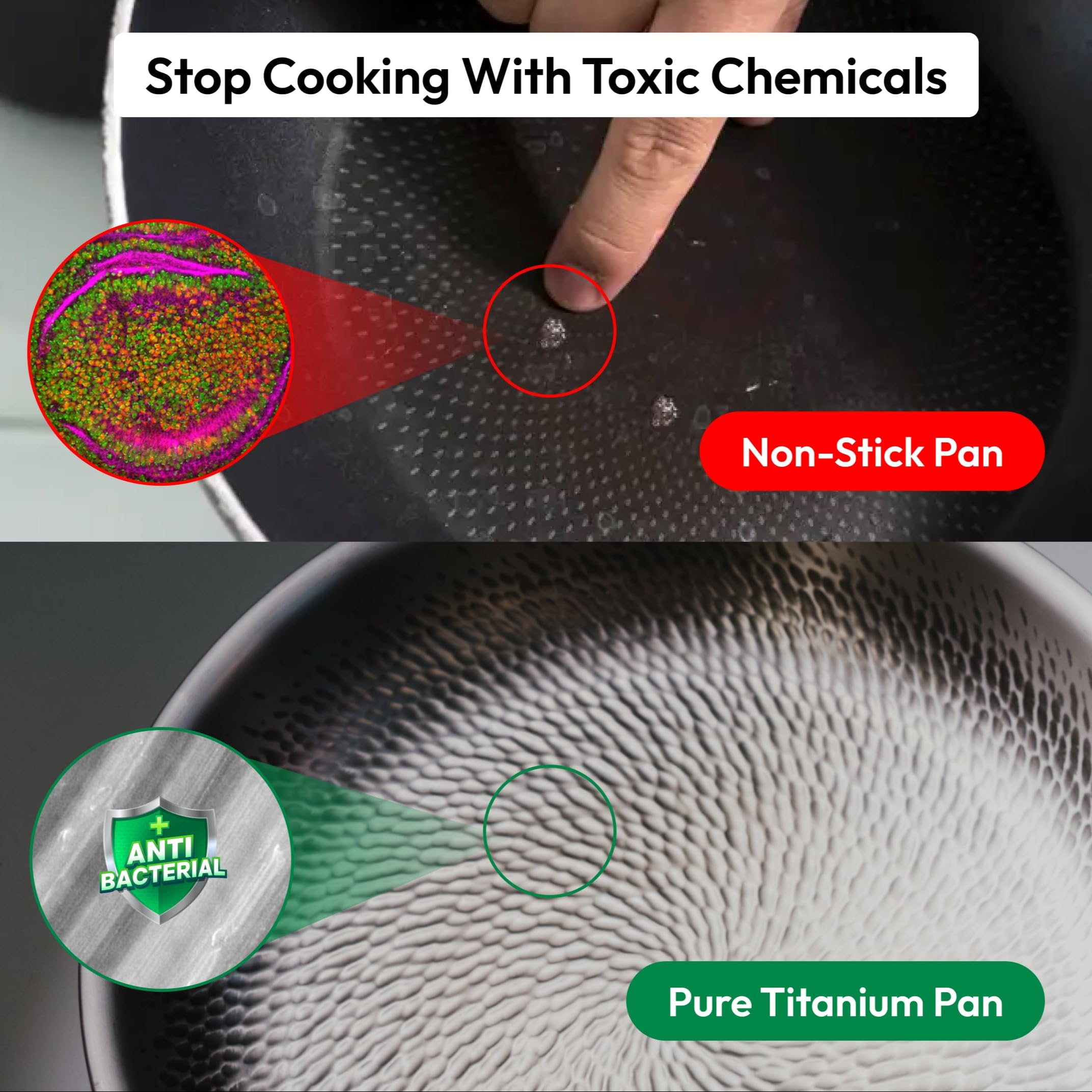 Plateful pan with lid front angle highlighting fit and steam control benefit: efficient cooking