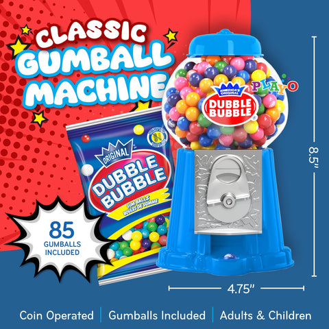 Playo top refill access open with gumballs visible for easy restocking benefit