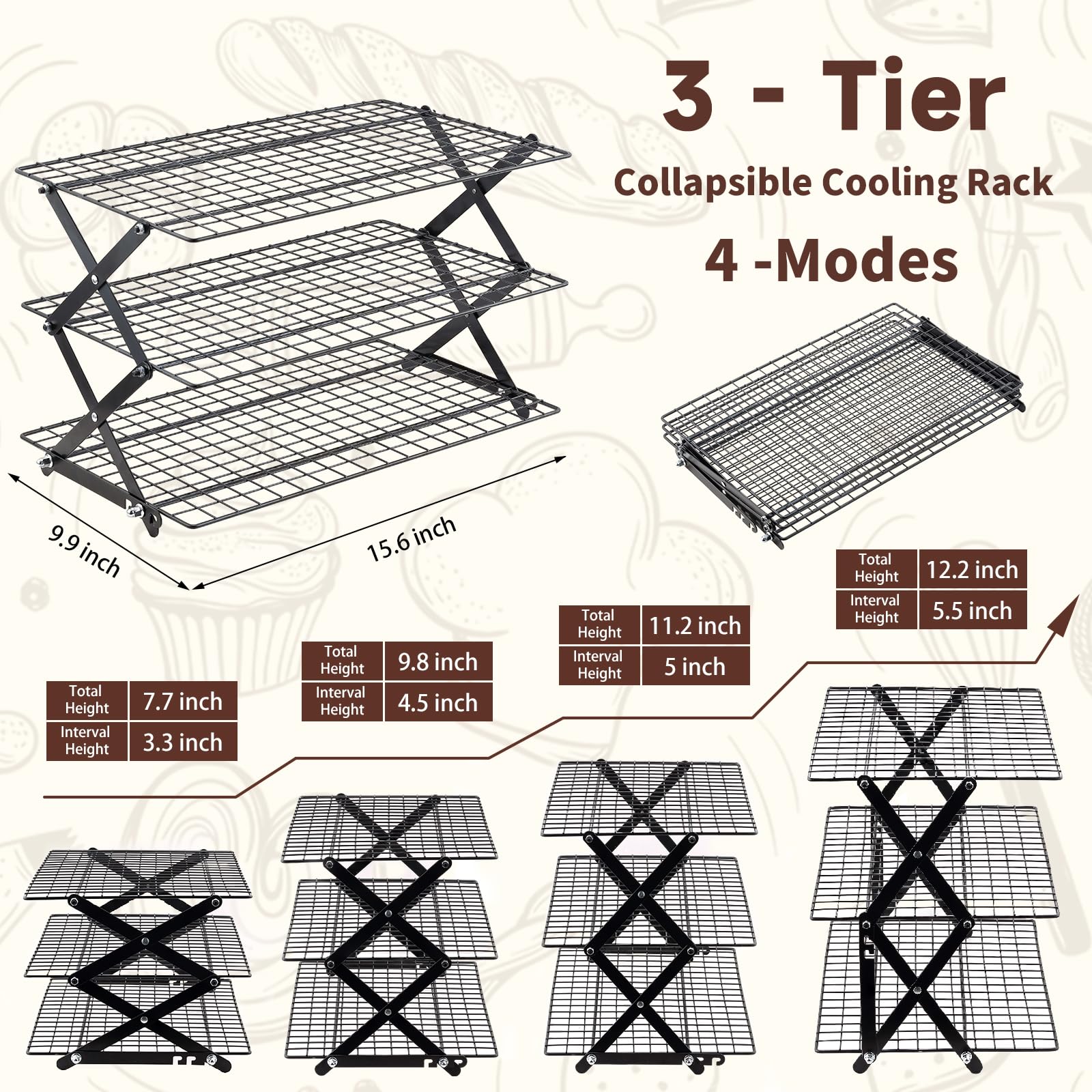 Pleafind collapsed flat profile demonstrating compact storage and easy cabinet fit