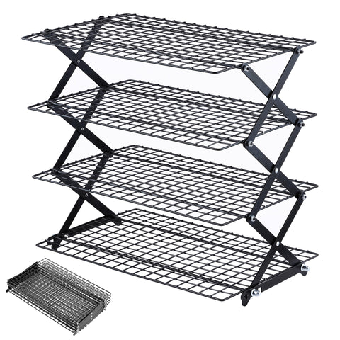 Pleafind front view showing assembled cooling rack and compact footprint for organized baking