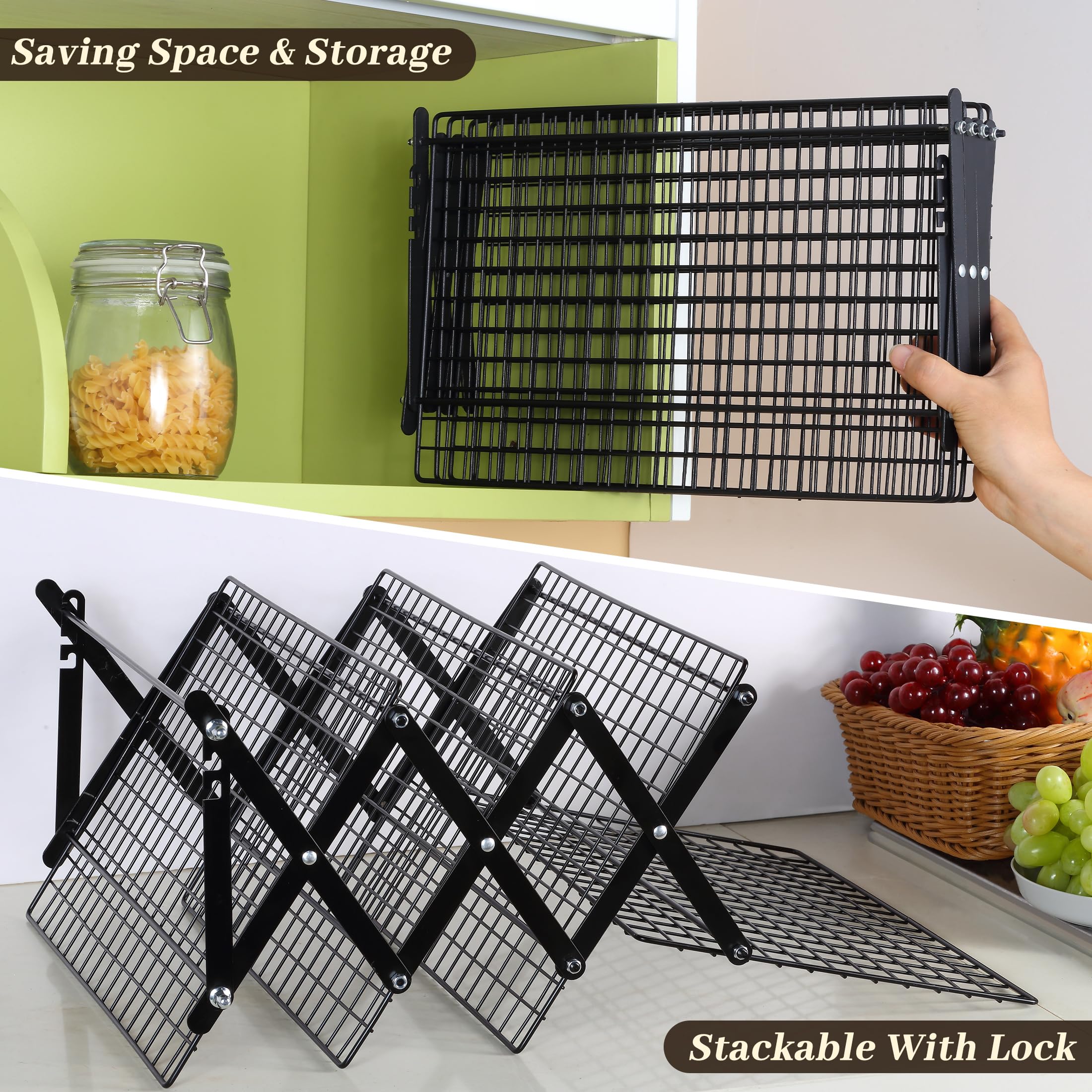 Pleafind used inside an oven as a roasting rack supporting a heavy sheet pan