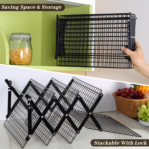 Pleafind used inside an oven as a roasting rack supporting a heavy sheet pan