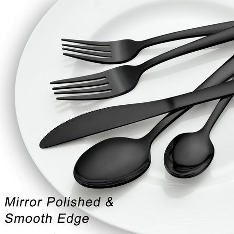Pleafind steak knife edge closeup showing sharpness and safe slicing benefit