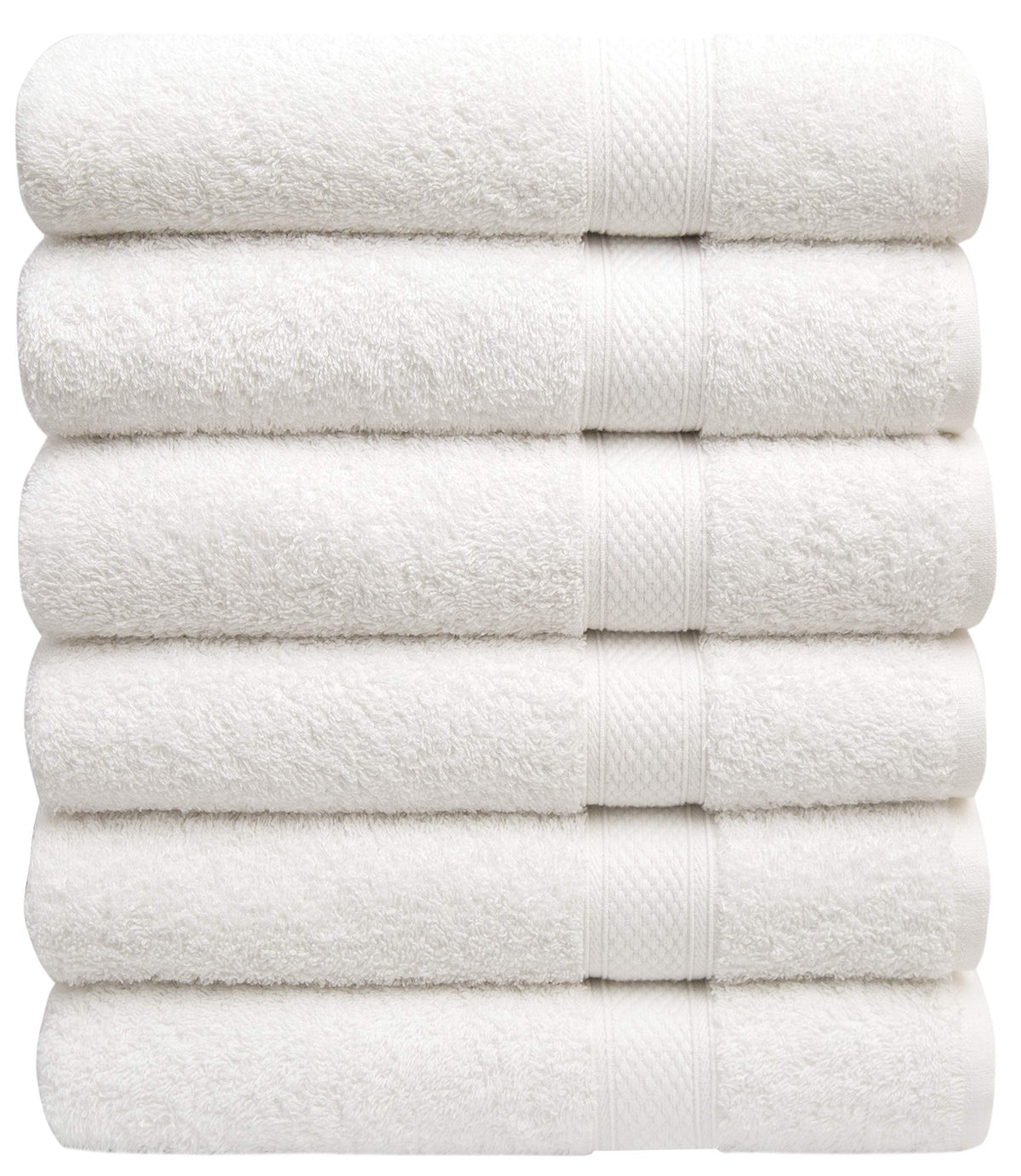 PH Pleasant Home front packaging showing six white towels, organized for convenience