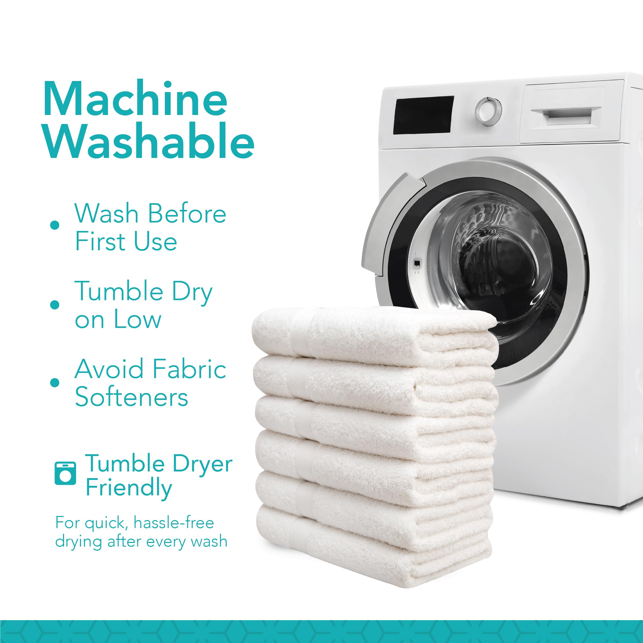PH Pleasant Home towel beside sink demonstrating 24-by-50-inch size scale
