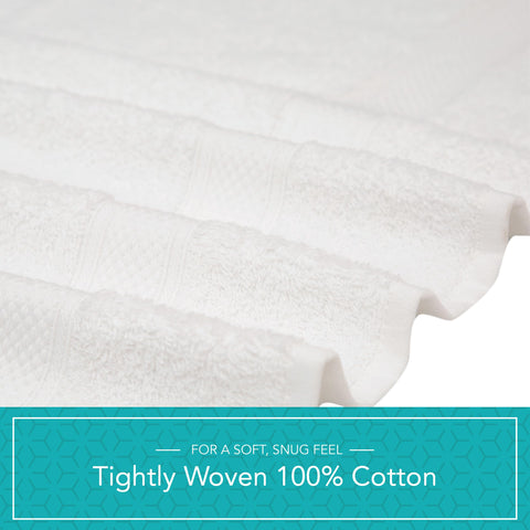 PH Pleasant Home towel in use drying hands, illustrating strong absorbency benefit