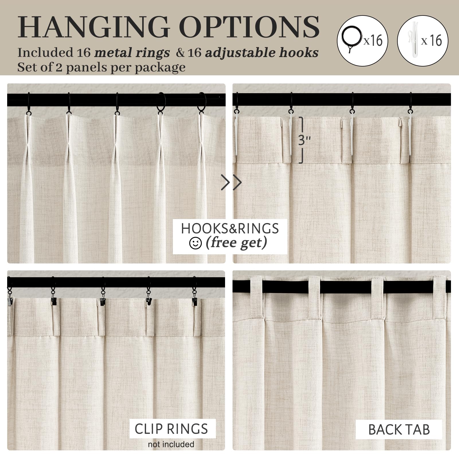 PleatedDrapes curtain installed in living room creating cozy filtered light and ambience