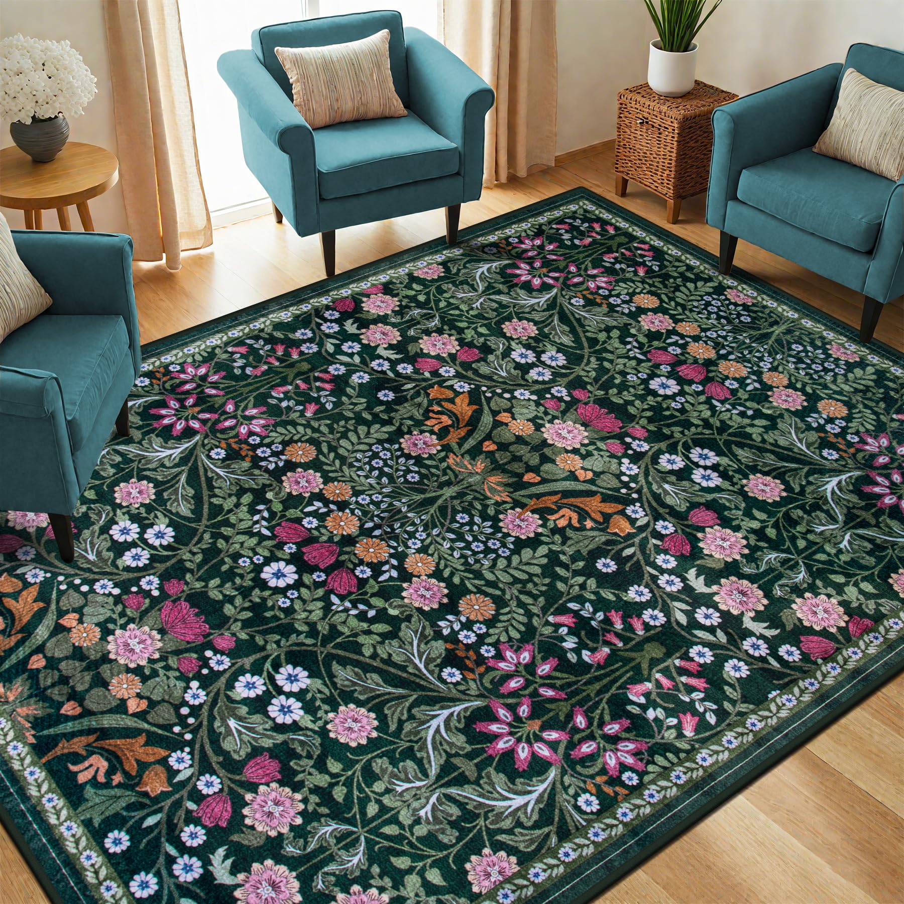 PLHXFR close-up of floral pattern showing vintage details and stylish appeal