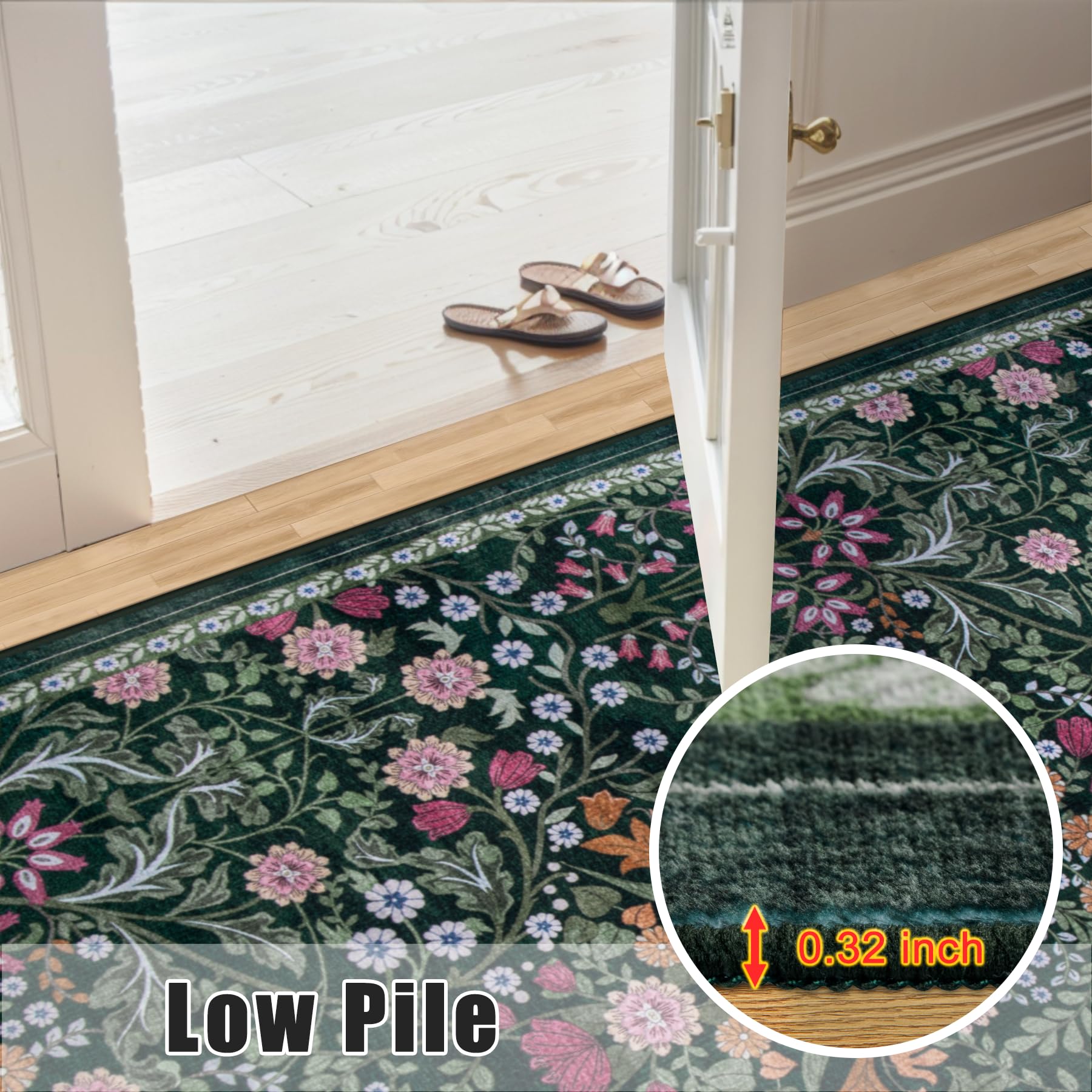 PLHXFR folded rug packaged ready to wash demonstrating machine‑washable ease