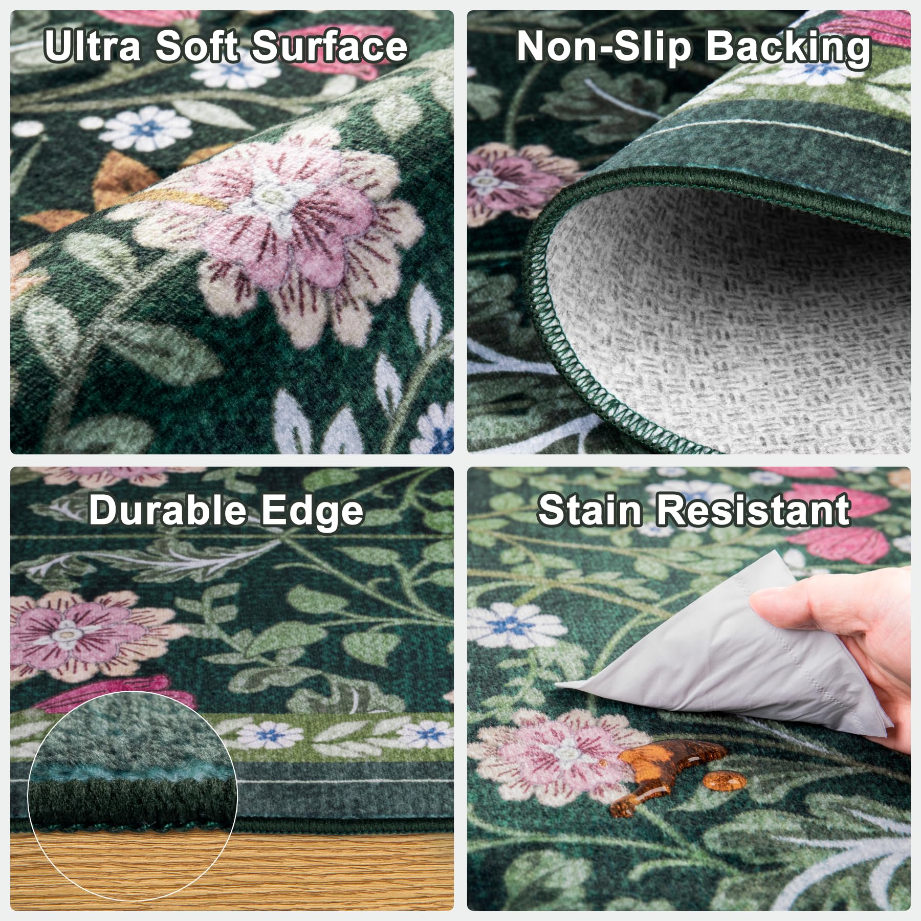 PLHXFR rug tucked under bed showing bedroom fit and cozy comfort benefit
