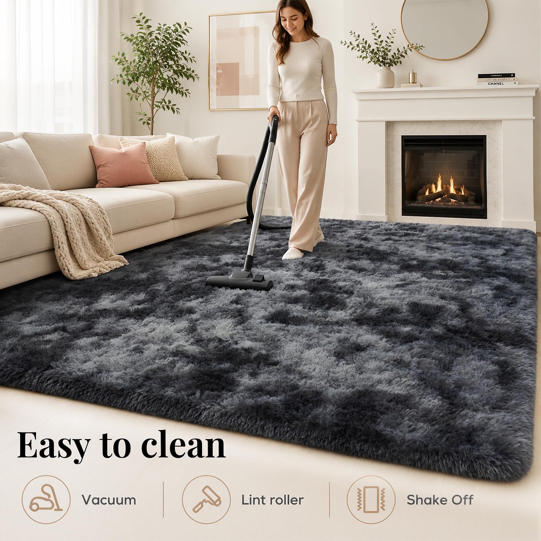 PLHXFR pet lying on rug showing durability and stain concealment